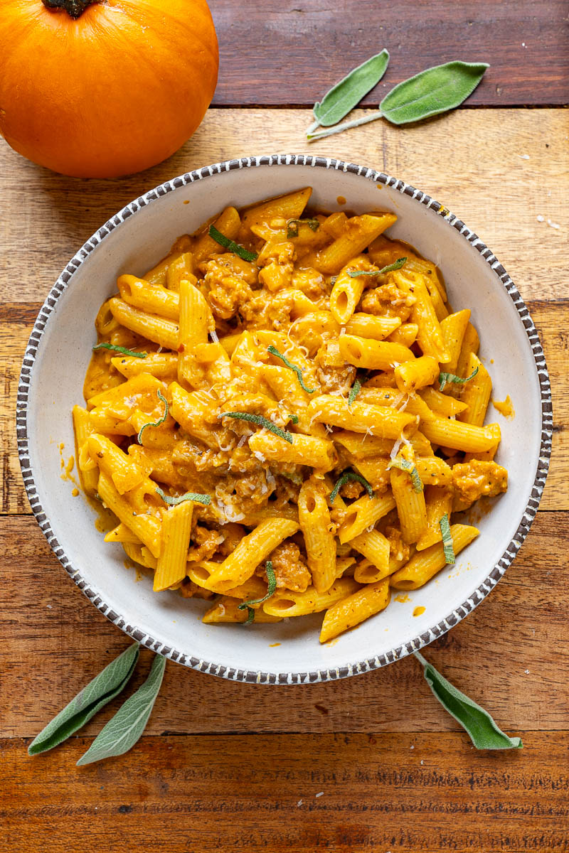 Pumpkin and Sausage Pasta Pumpkin and Sausage Pasta