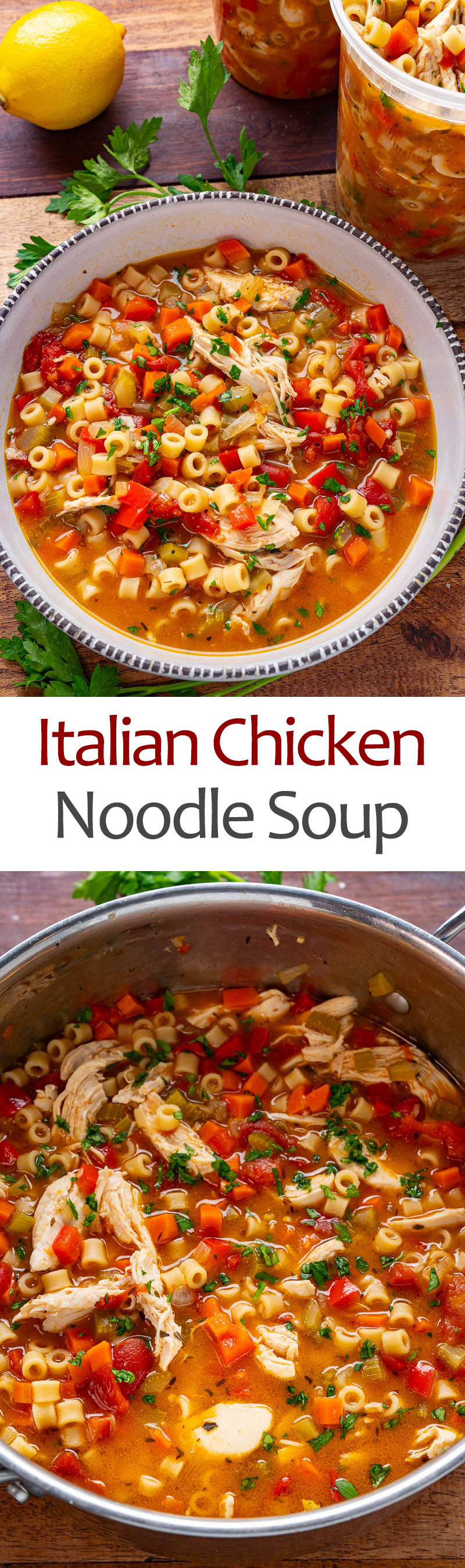 Italian Style Chicken Noodle Soup Italian Style Chicken Noodle Soup