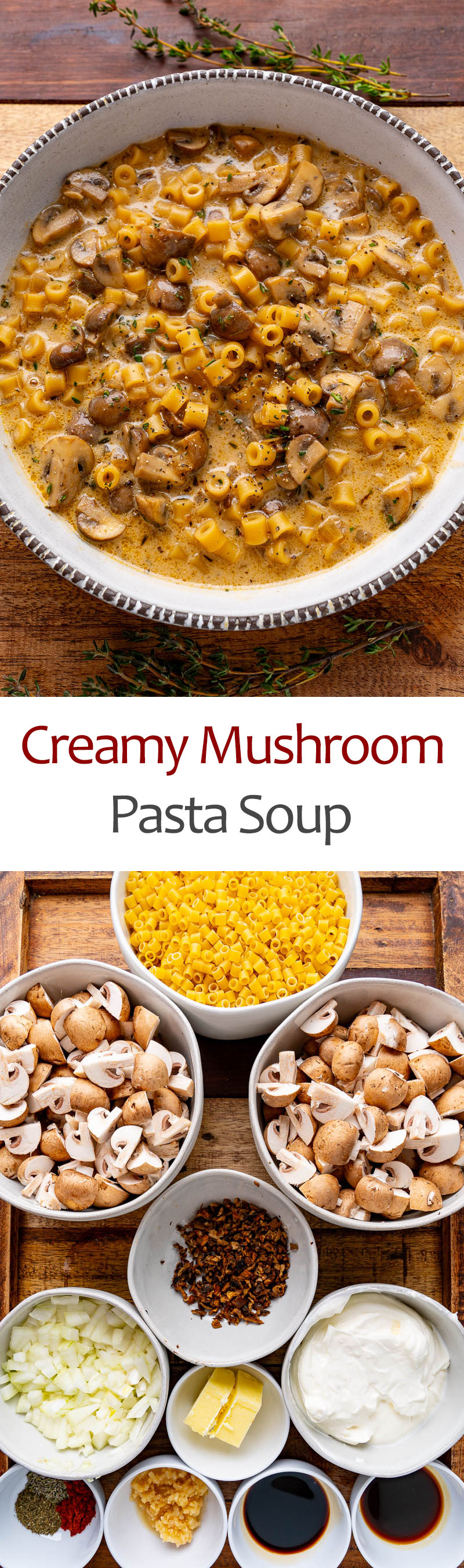 Creamy Mushroom Pasta Soup Creamy Mushroom Pasta Soup