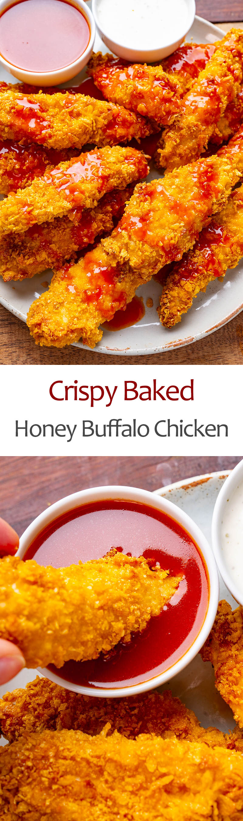 Crispy Baked Honey Buffalo Chicken Crispy Baked Honey Buffalo Chicken