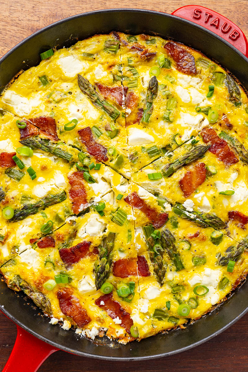 Bacon and Goat Cheese Asparagus Frittata Bacon and Goat Cheese Asparagus Frittata