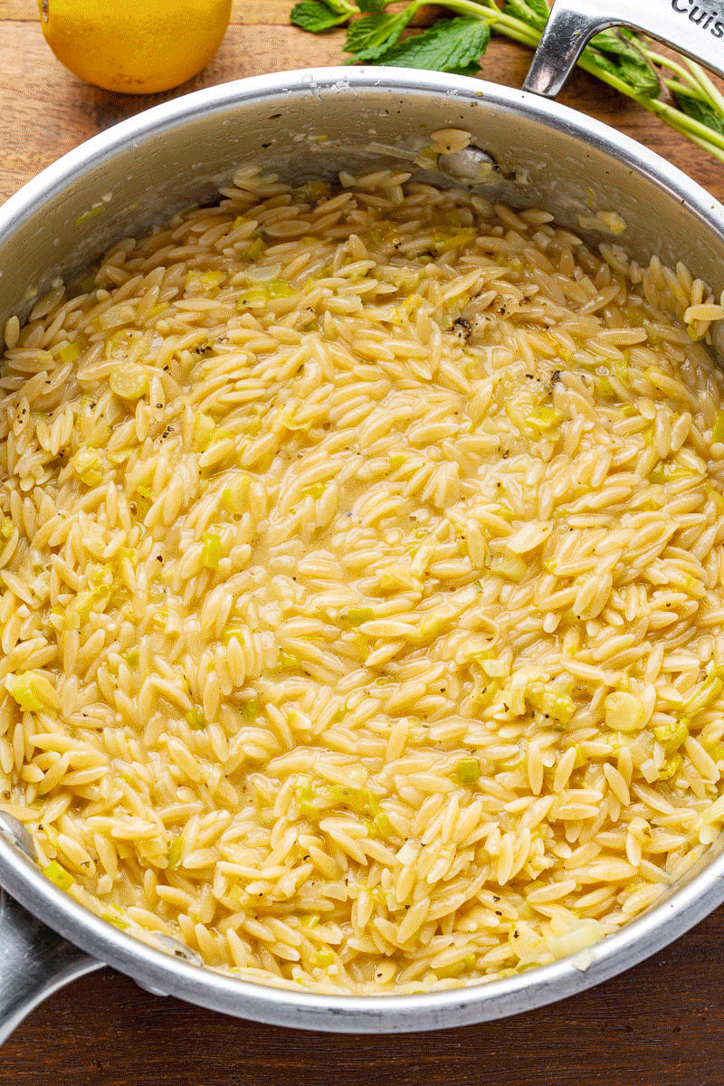 Creamy Orzo with Asparagus and Peas Creamy Orzo with Asparagus and Peas