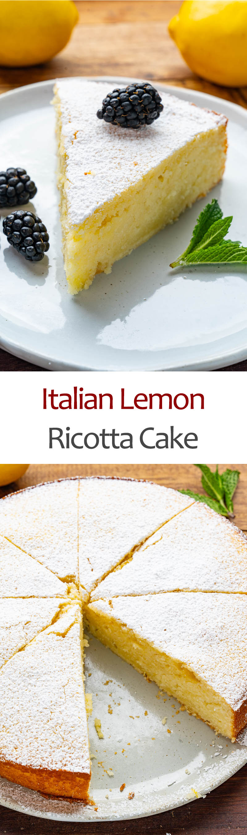 Italian Lemon Ricotta Cake Italian Lemon Ricotta Cake