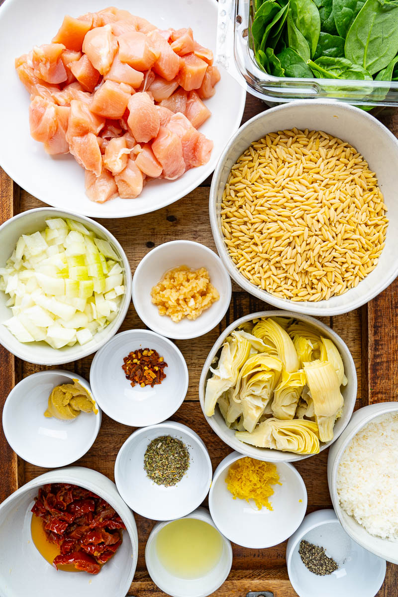 Spinach and Artichoke Chicken Orzo Spinach and Artichoke Chicken Orzo