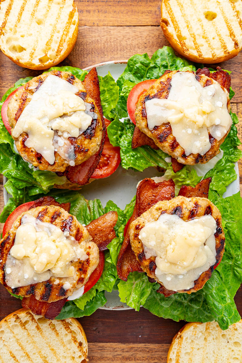 Chicken Caesar Burgers Chicken Caesar Burgers