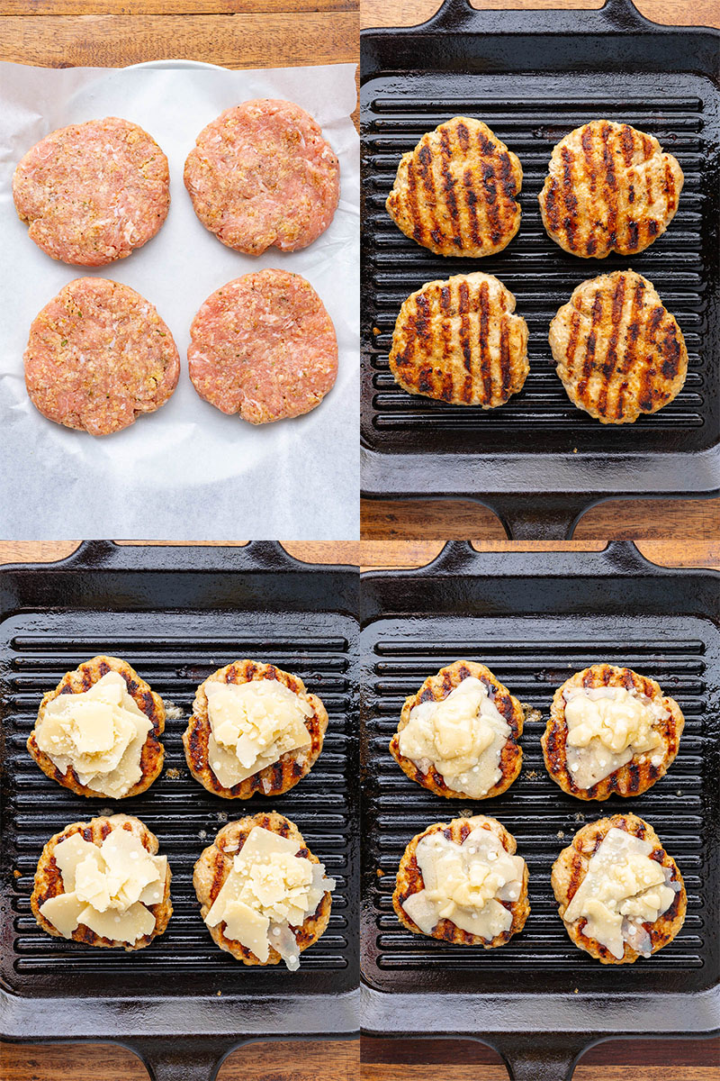 Chicken Caesar Burgers Chicken Caesar Burgers