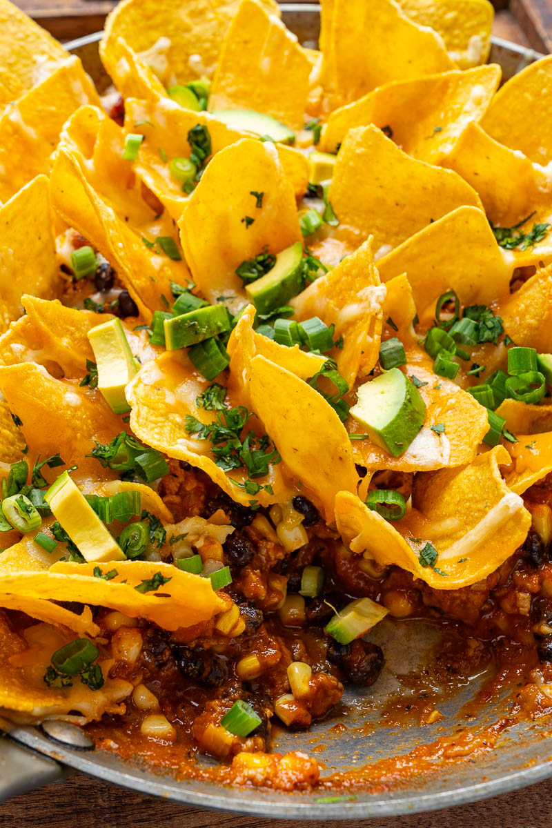 Skillet Chicken Enchiladas Nachos Skillet Chicken Enchiladas Nachos