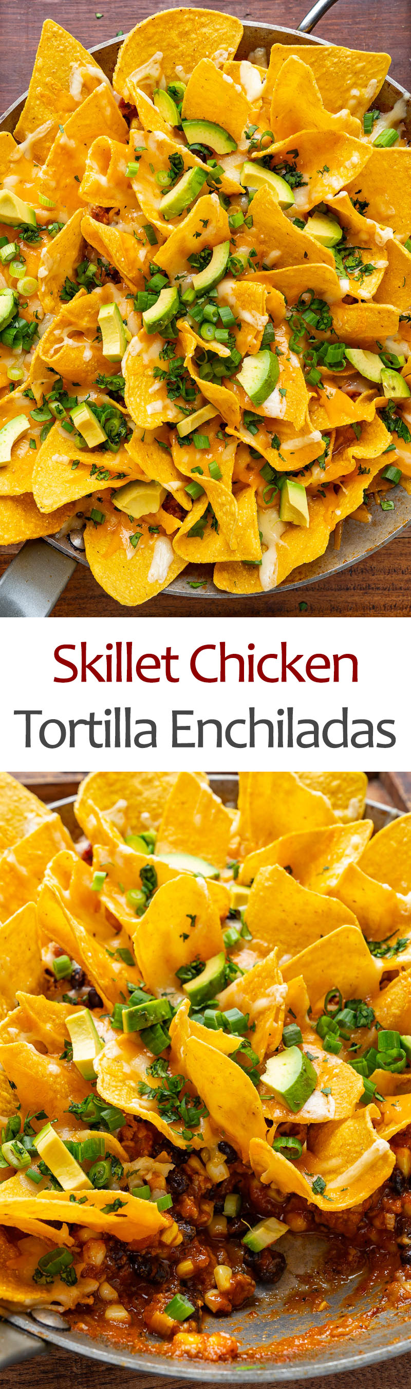 Skillet Chicken Enchiladas Nachos Skillet Chicken Enchiladas Nachos