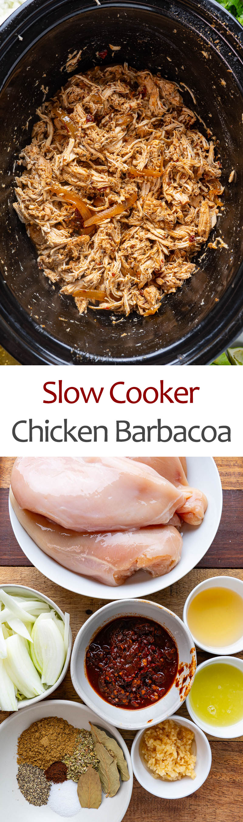 Slow Cooker Chicken Barbacoa Slow Cooker Chicken Barbacoa