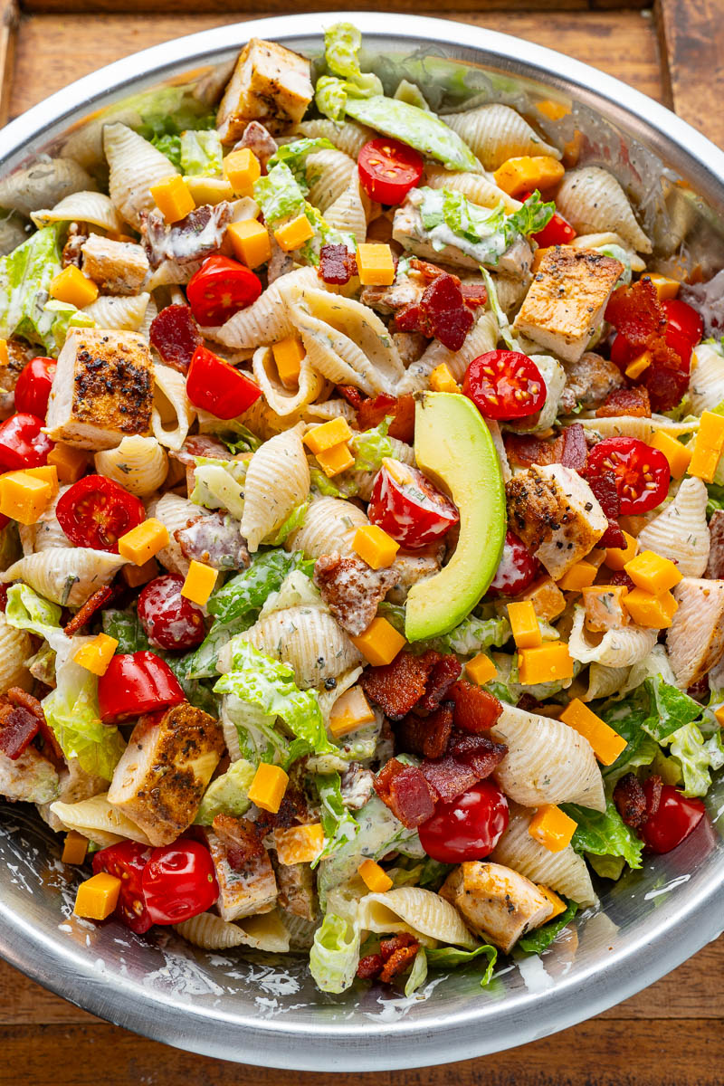 Chicken Bacon Ranch Pasta Salad Chicken Bacon Ranch Pasta Salad