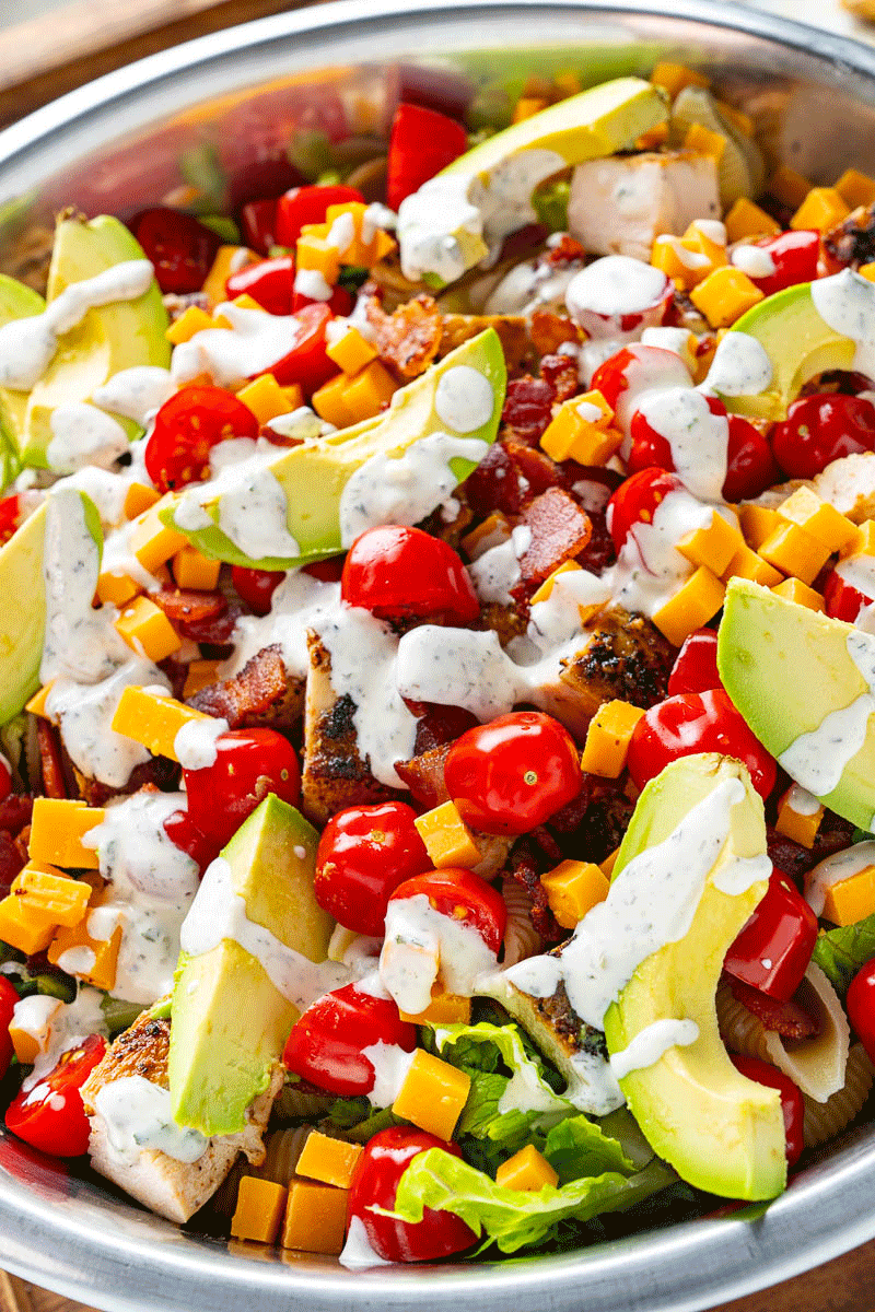 Chicken Bacon Ranch Pasta Salad Chicken Bacon Ranch Pasta Salad