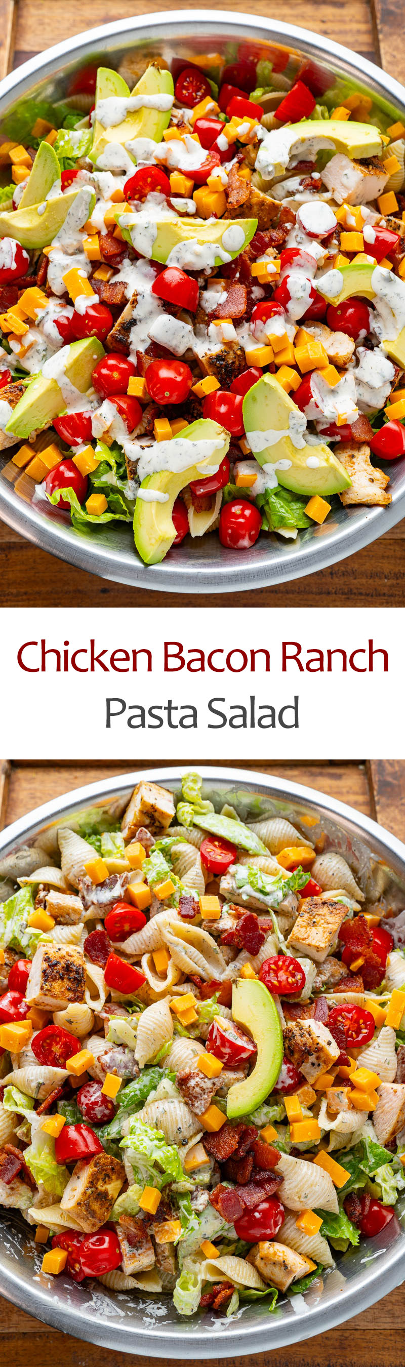 Chicken Bacon Ranch Pasta Salad Chicken Bacon Ranch Pasta Salad