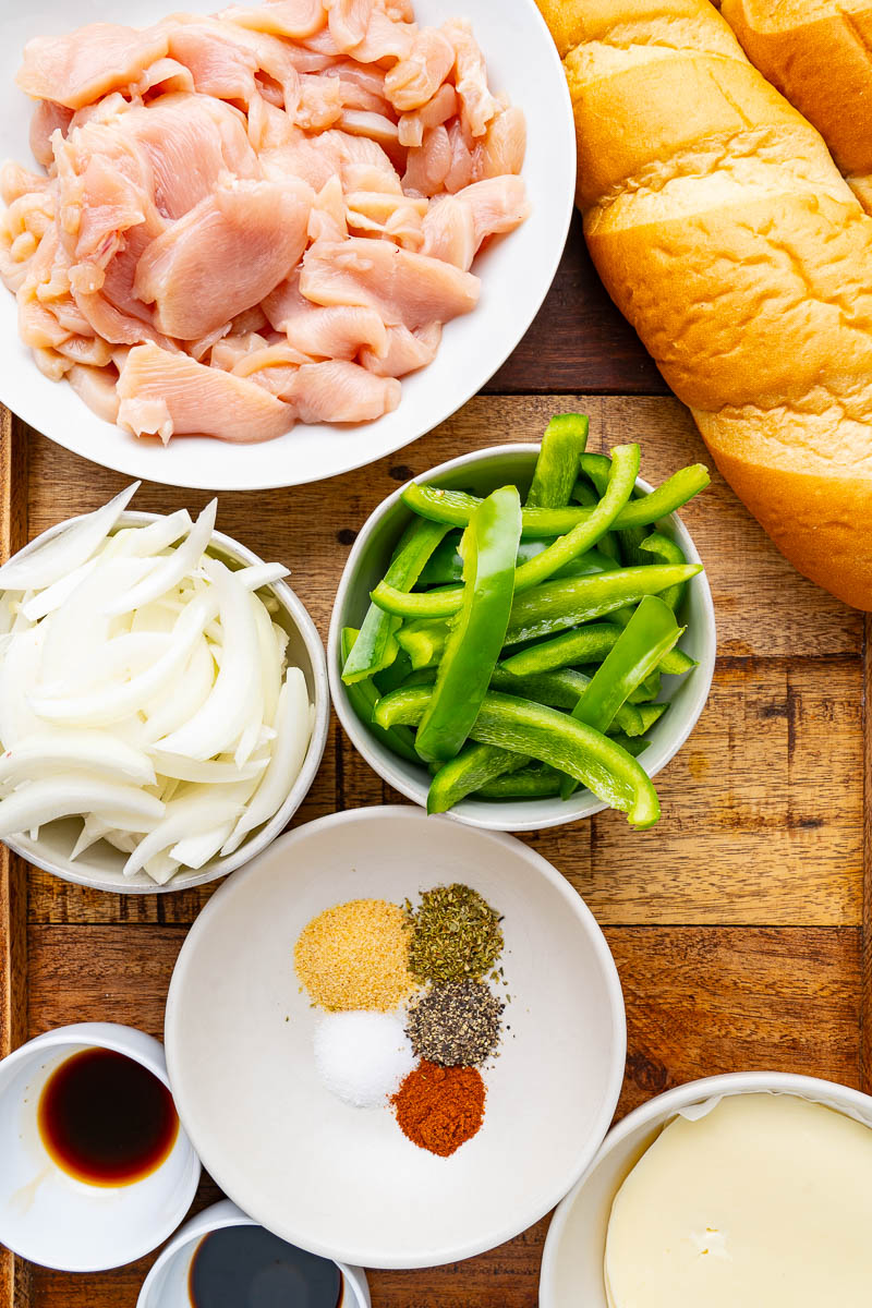 Chicken Cheese Steak Sandwiches Chicken Cheese Steak Sandwiches