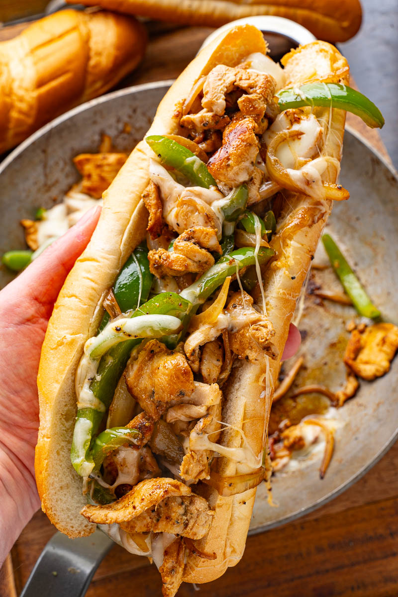 Chicken Cheese Steak Sandwiches Chicken Cheese Steak Sandwiches