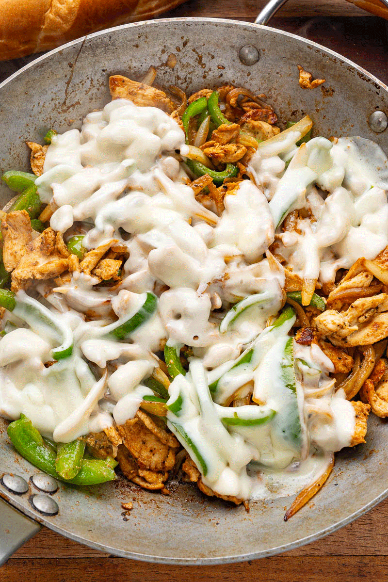 Chicken Cheese Steak Sandwiches Chicken Cheese Steak Sandwiches