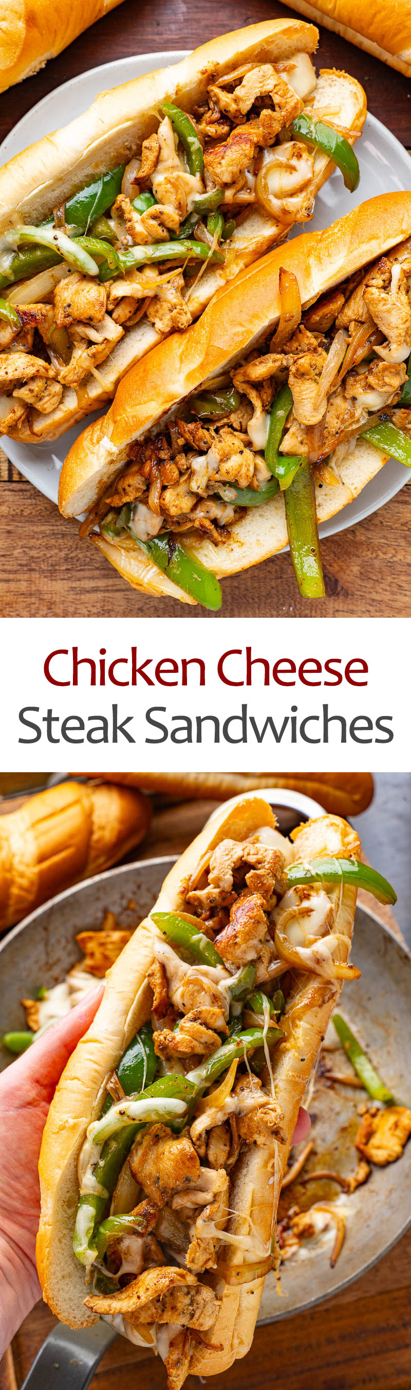 Chicken Cheese Steak Sandwiches Chicken Cheese Steak Sandwiches