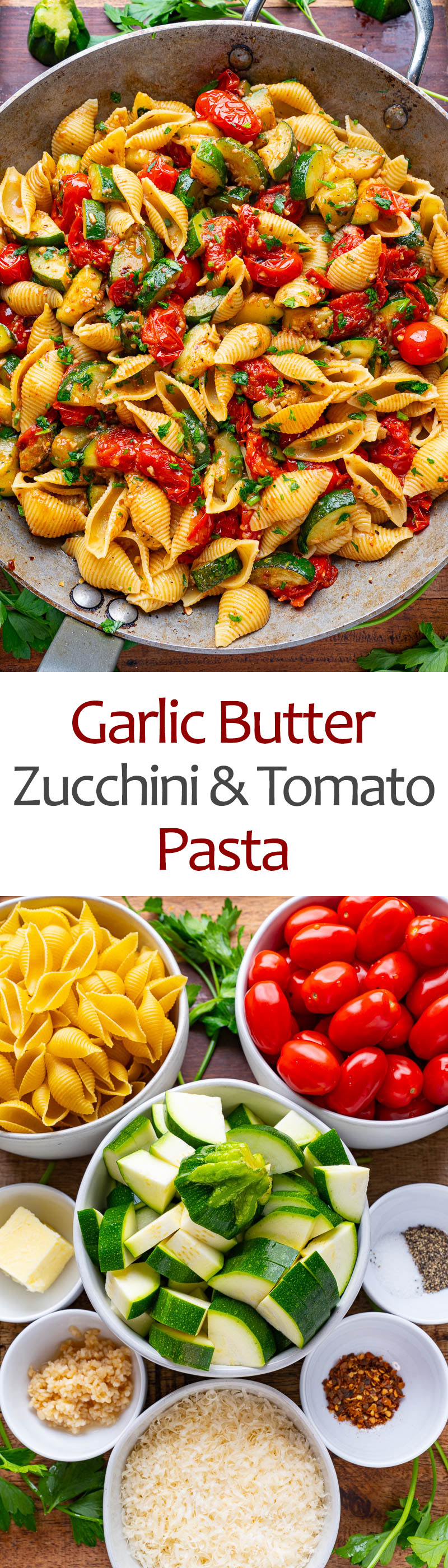 Garlic Butter Zucchini and Tomato Pasta Garlic Butter Zucchini and Tomato Pasta