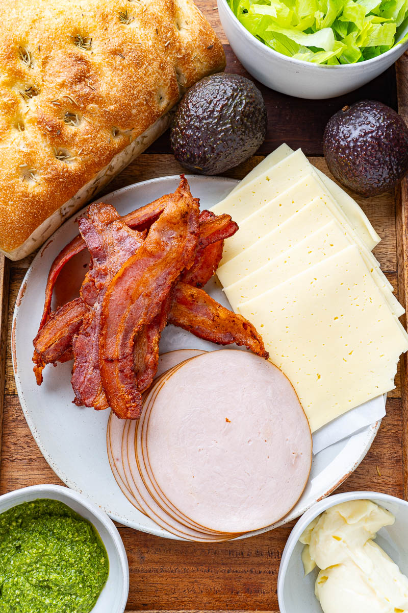 Turkey Bacon Ranch Pesto Sandwich Turkey Bacon Ranch Pesto Sandwich