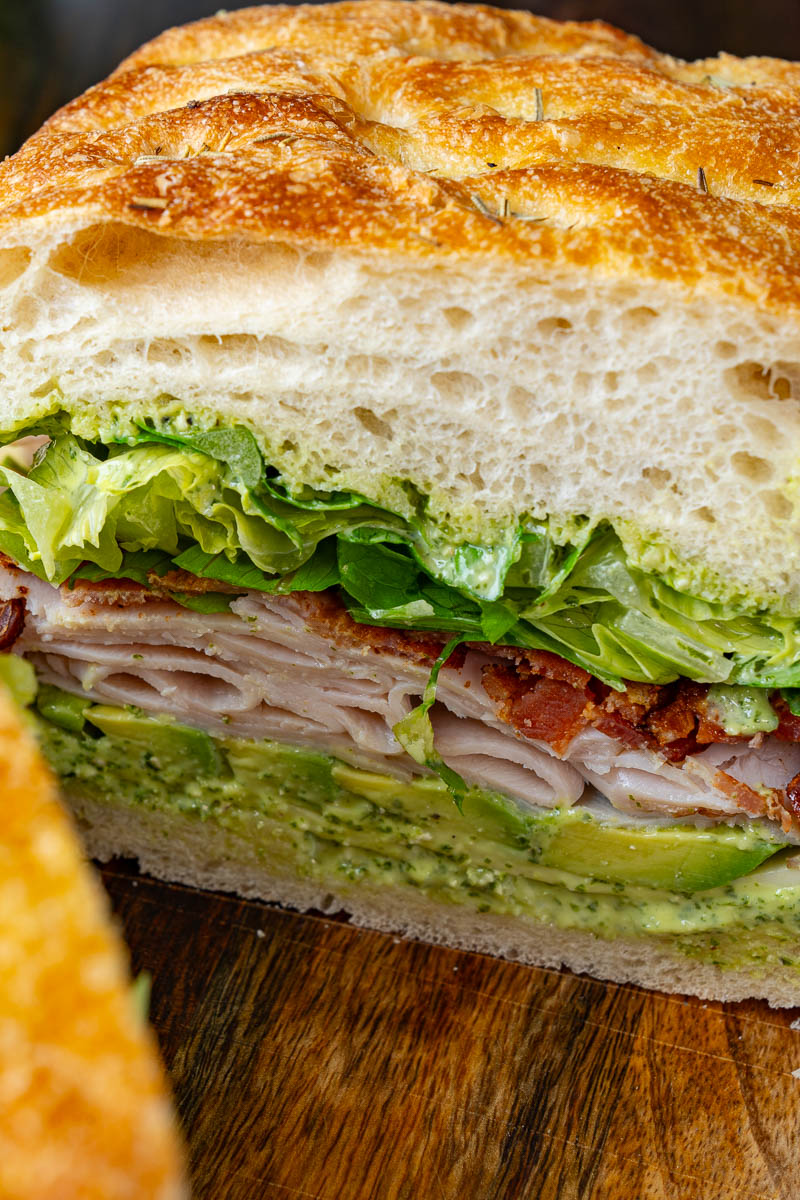 Turkey Bacon Ranch Pesto Sandwich Turkey Bacon Ranch Pesto Sandwich