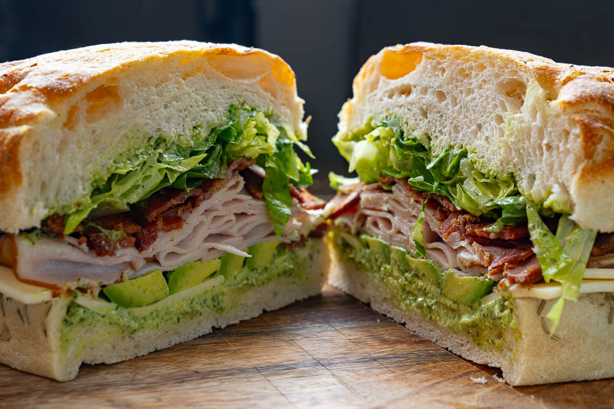 Turkey Bacon Ranch Pesto Sandwich Turkey Bacon Ranch Pesto Sandwich