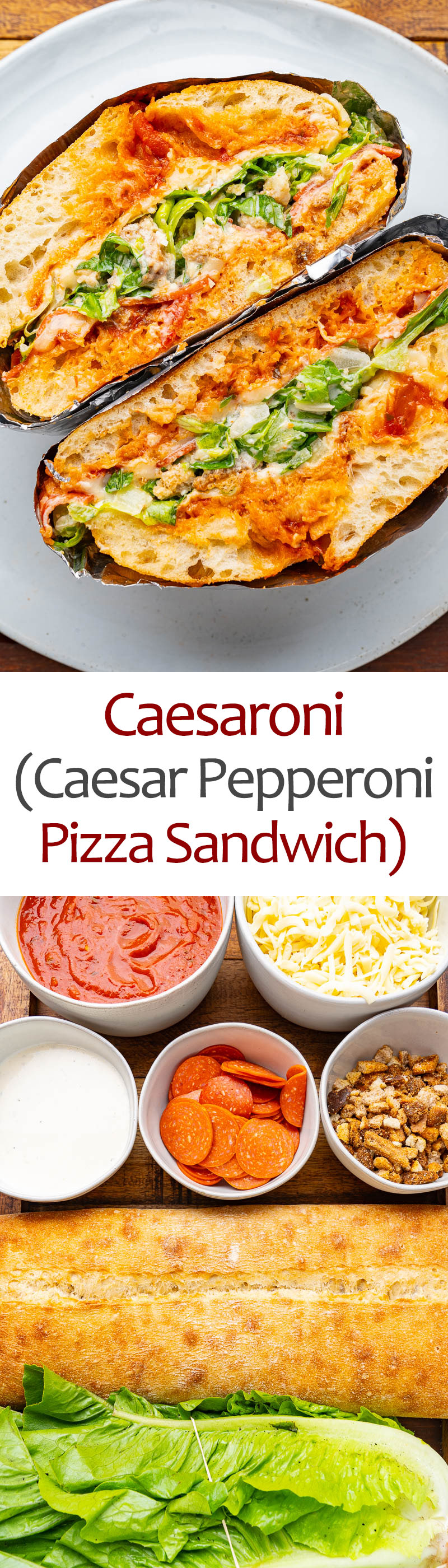 Caesaroni (Caesar Pepperoni Pizza Sandwich) Caesaroni (Caesar Pepperoni Pizza Sandwich)