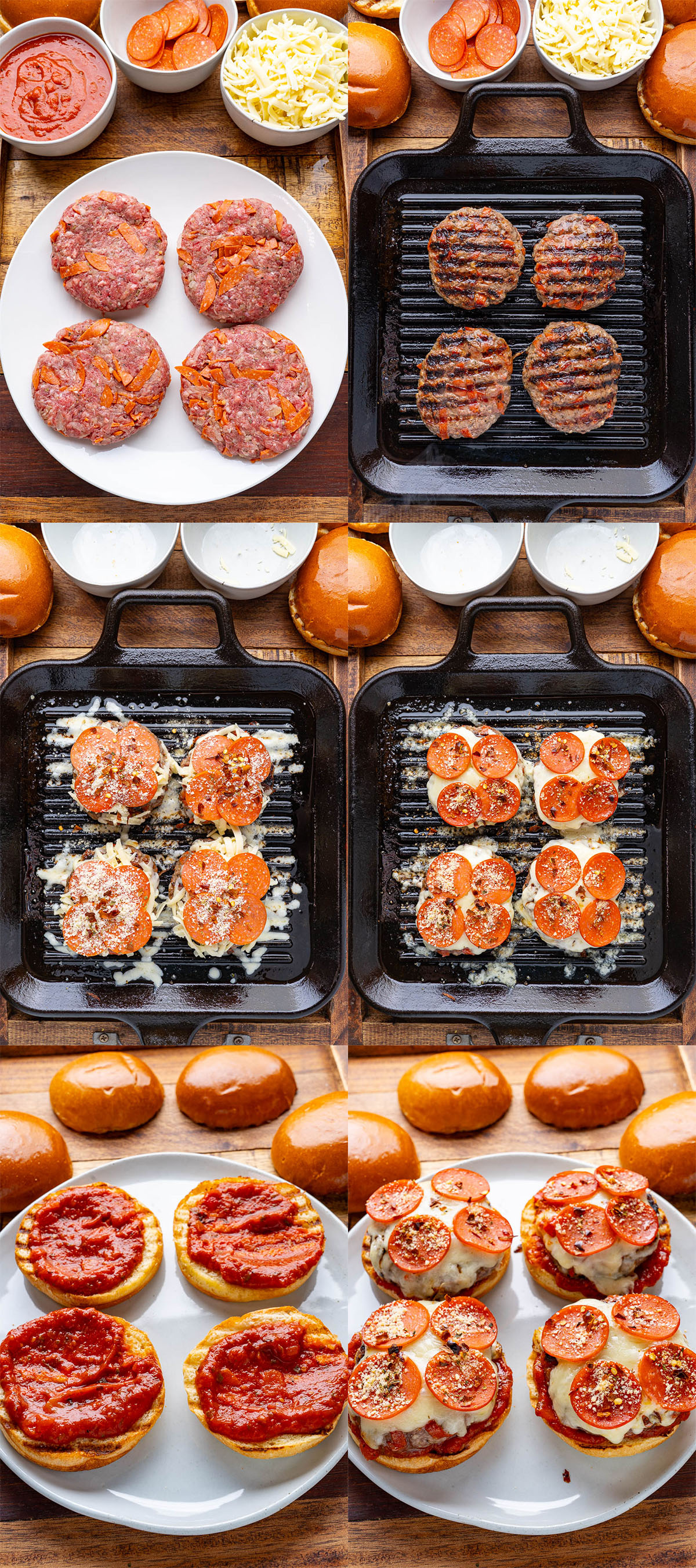 Pepperoni Pizza Burger Pepperoni Pizza Burger