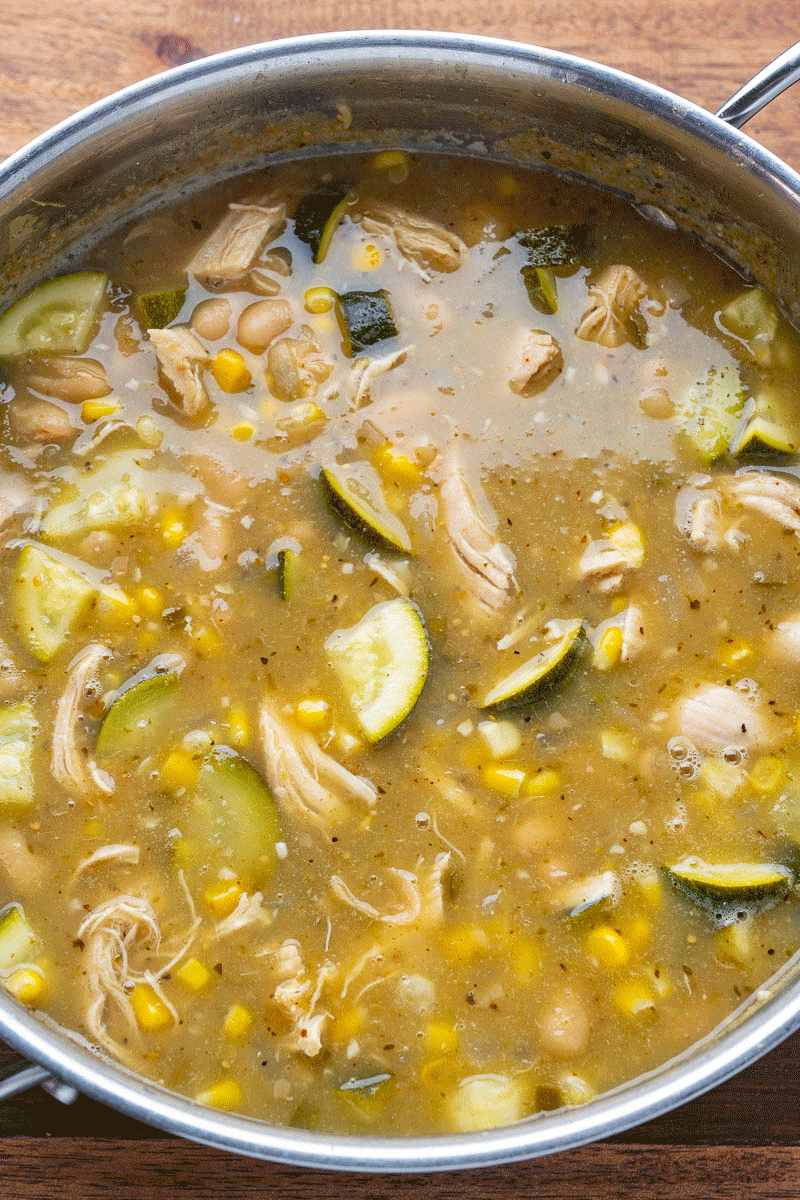 Zucchini and Corn Green Chicken Chili Zucchini and Corn Green Chicken Chili