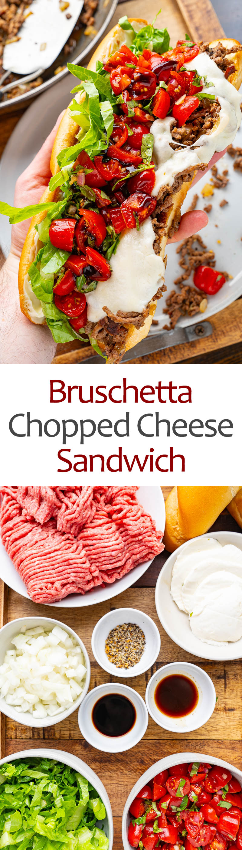 Bruschetta Chopped Cheese Sandwich Bruschetta Chopped Cheese Sandwich