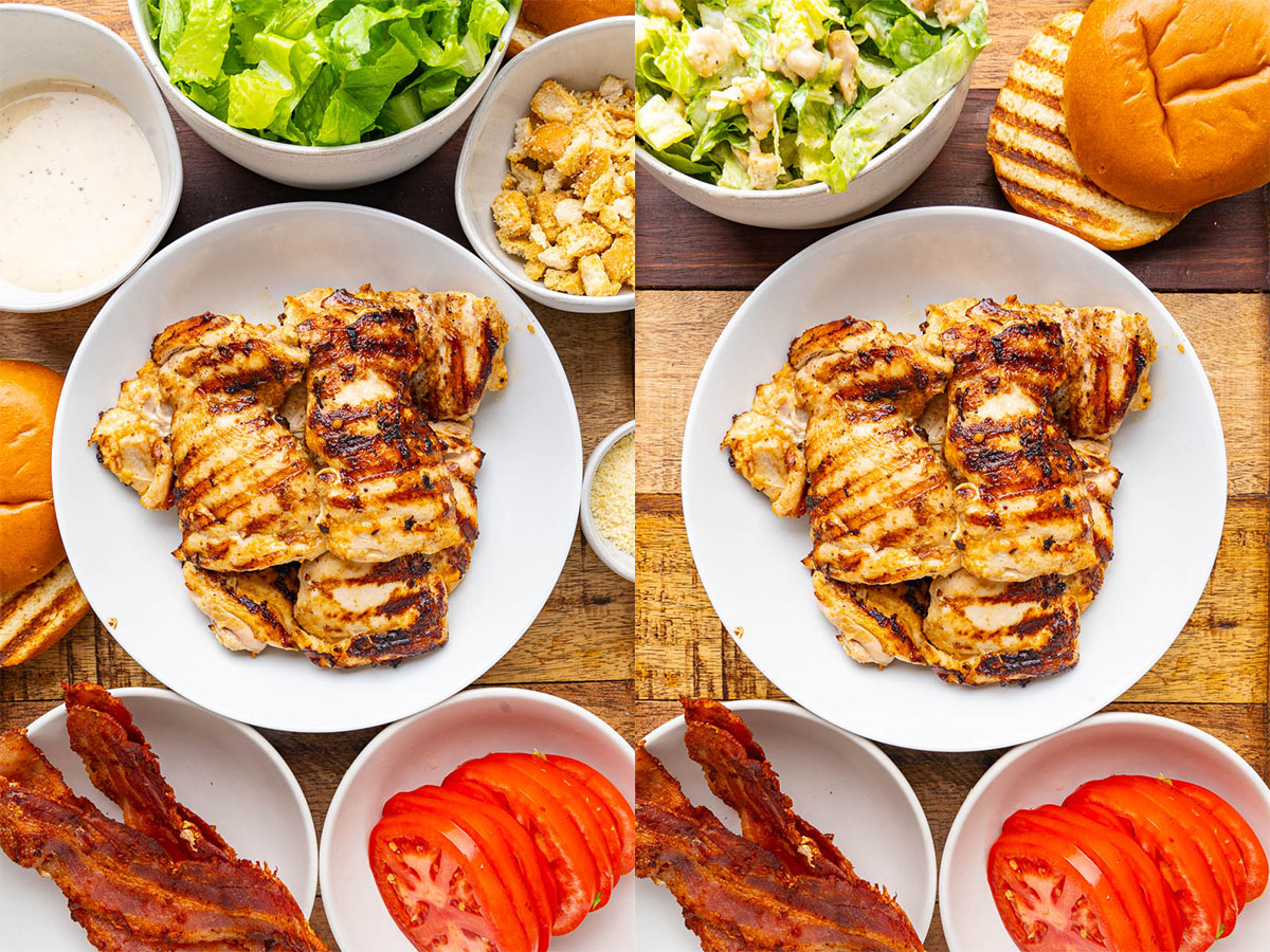 Chicken Caesar BLT Sandwich Chicken Caesar BLT Sandwich