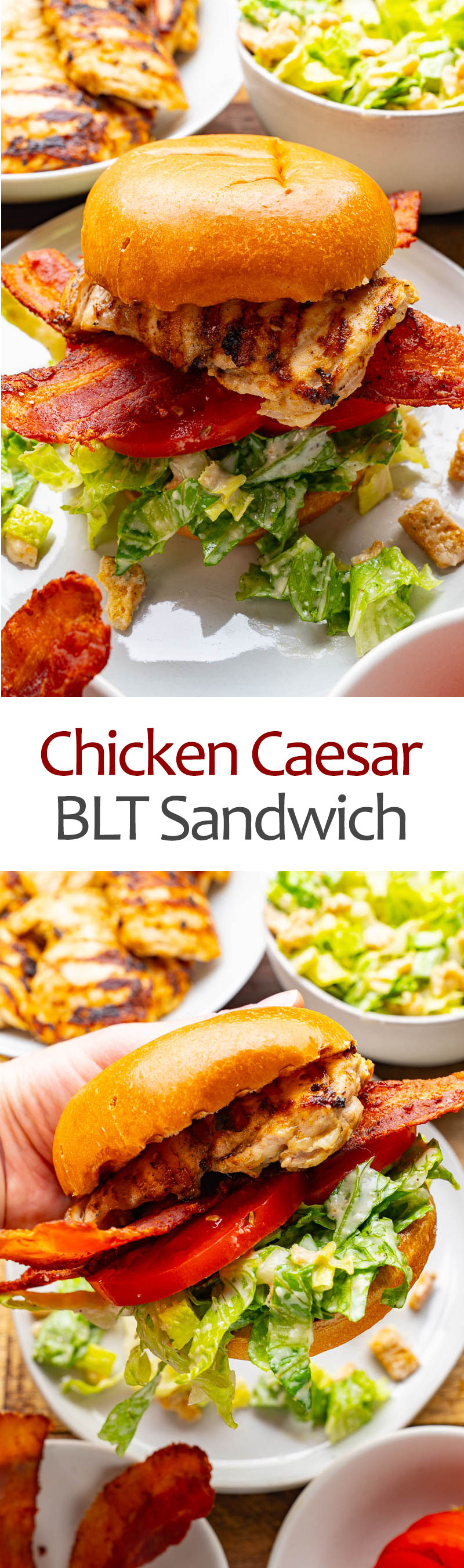 Chicken Caesar BLT Sandwich Chicken Caesar BLT Sandwich