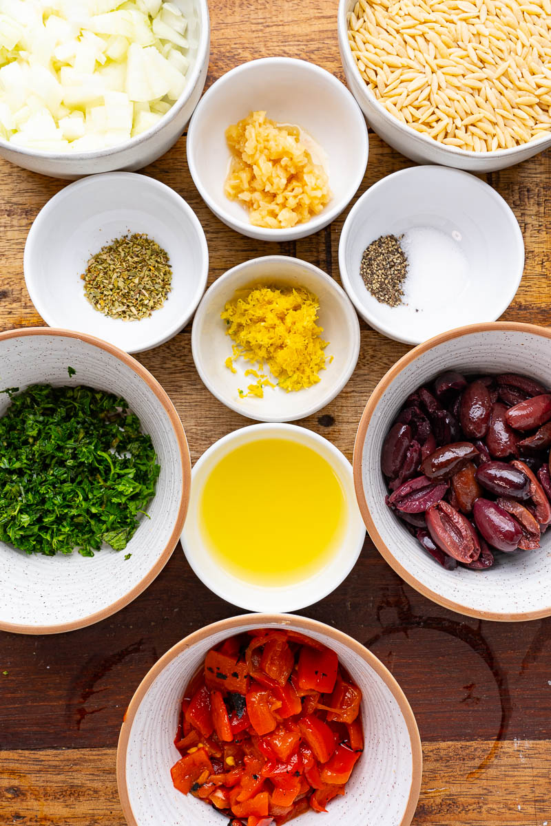 Greek Chicken Meatballs and Orzo Greek Chicken Meatballs and Orzo