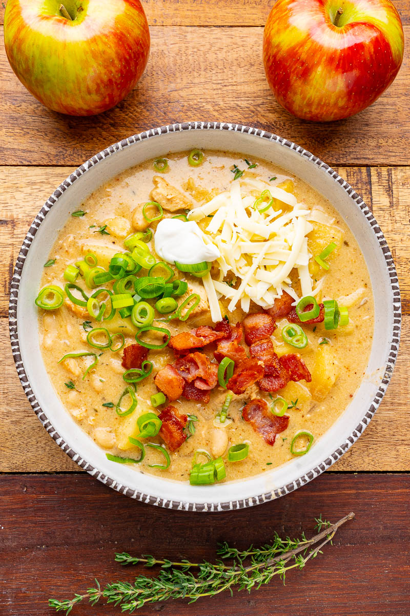 Apple and Cheddar Chicken Chili Apple and Cheddar Chicken Chili