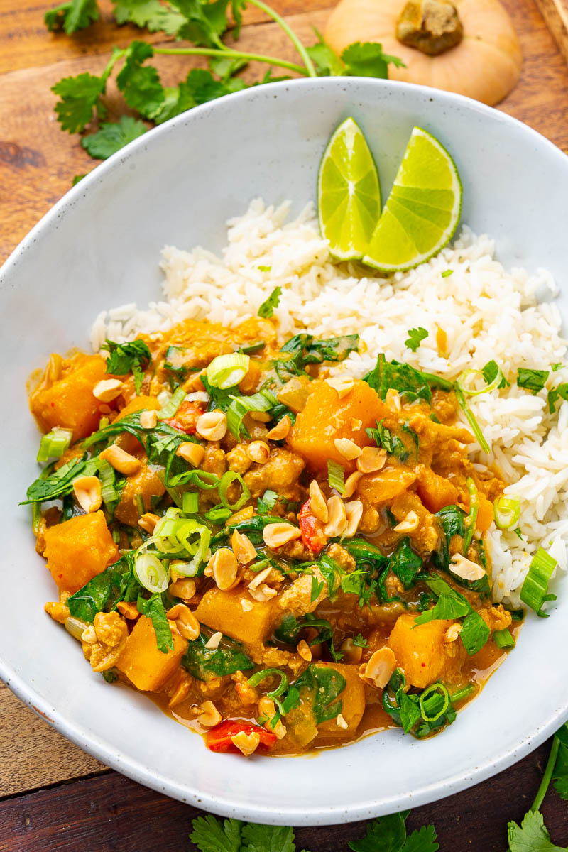 Butternut Squash Peanut Turkey Curry Butternut Squash Peanut Turkey Curry