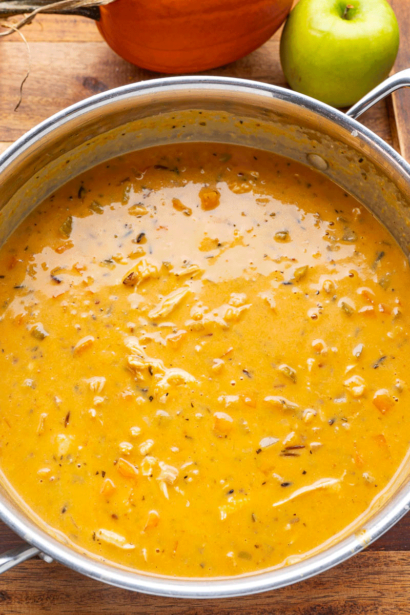 Pumpkin and Turkey Wild Rice Soup Pumpkin and Turkey Wild Rice Soup