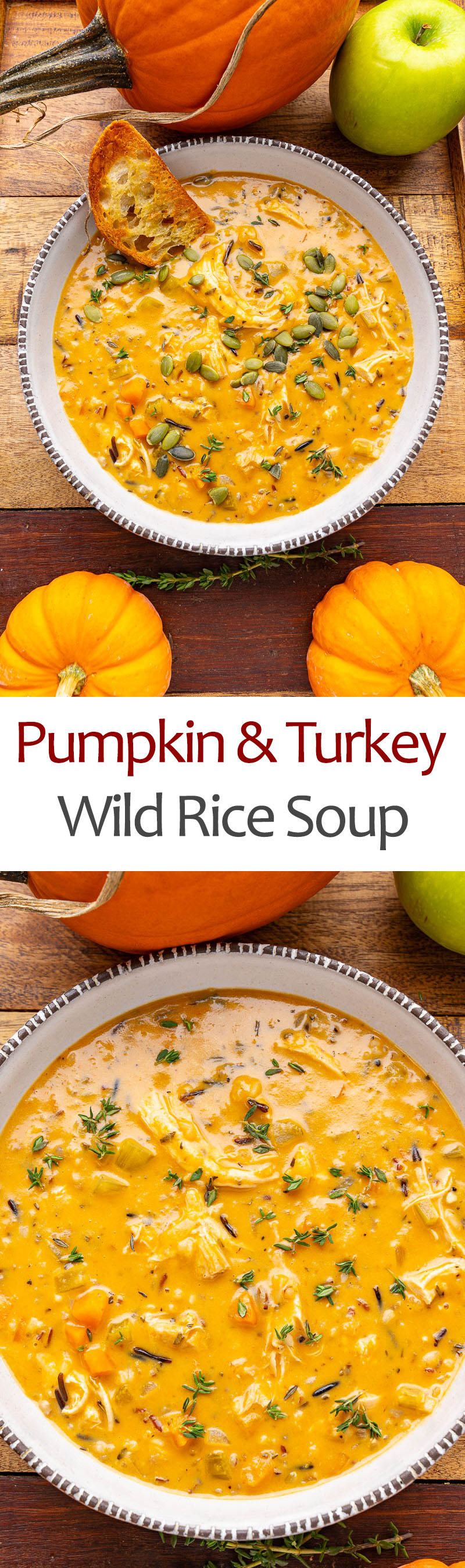 Pumpkin and Turkey Wild Rice Soup Pumpkin and Turkey Wild Rice Soup