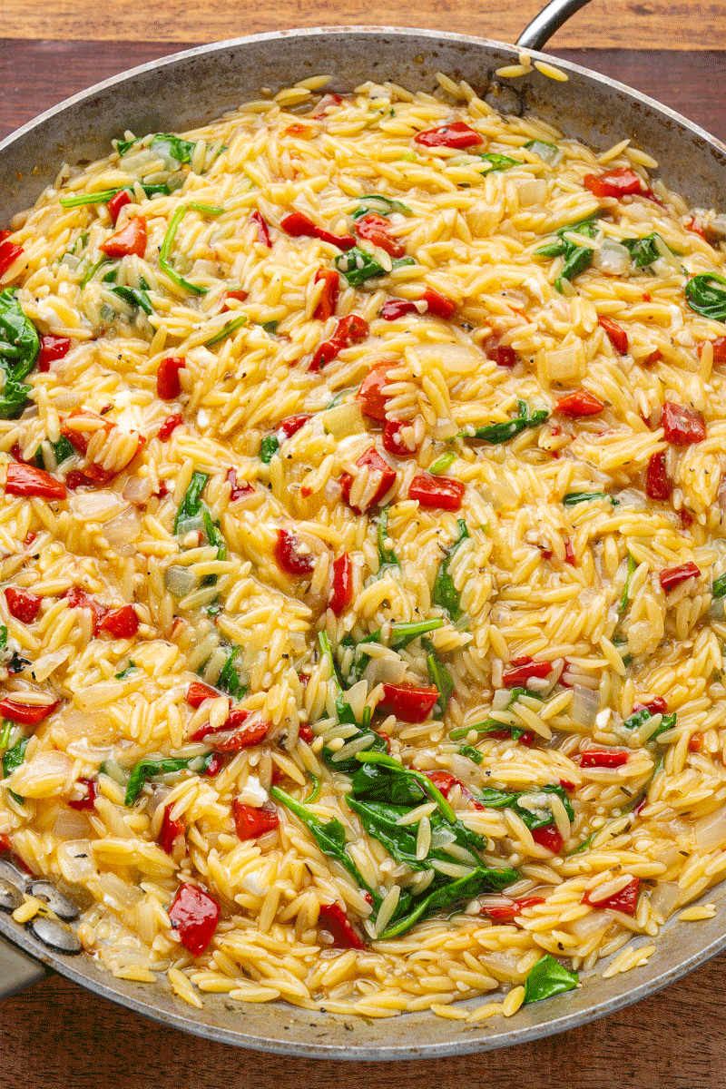 Roasted Red Pepper Orzo Roasted Red Pepper Orzo