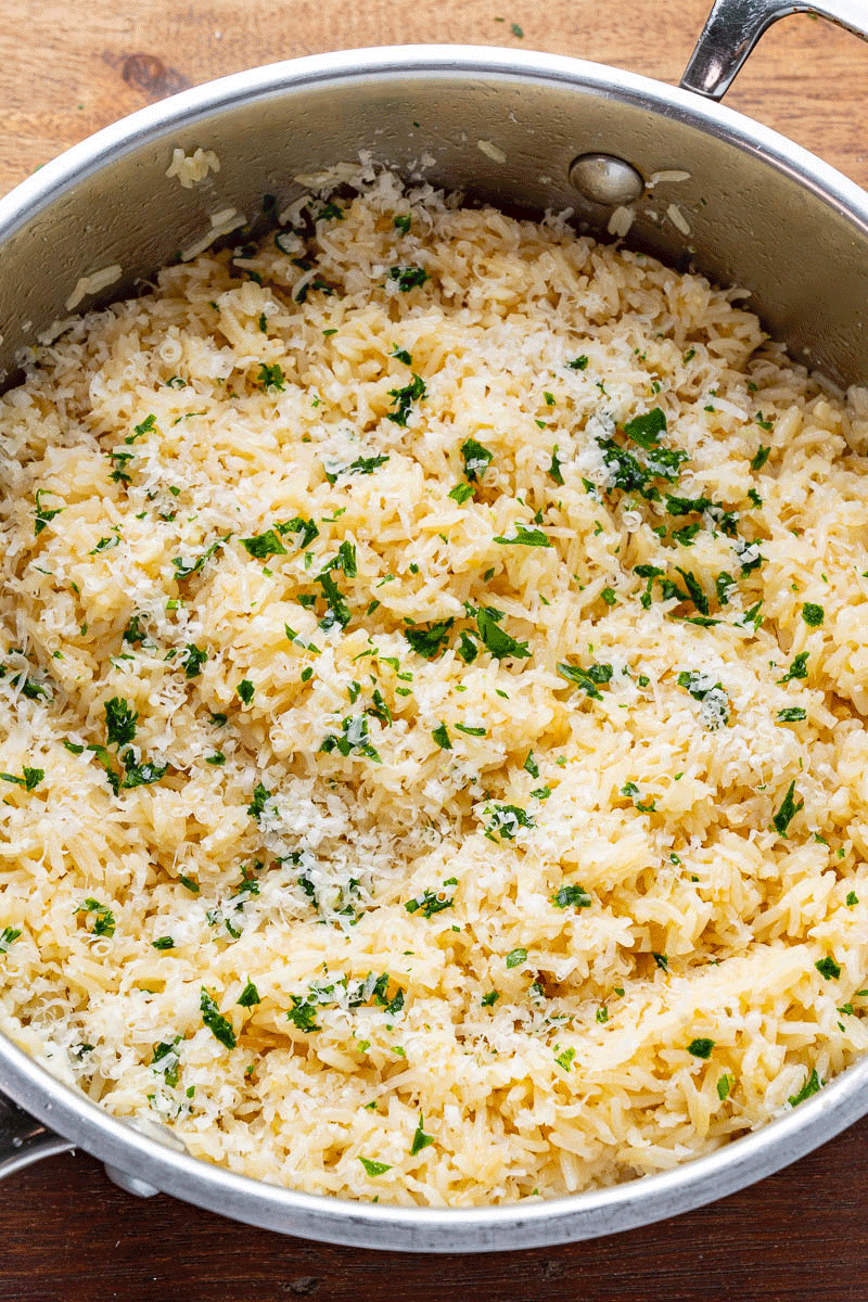 Garlic Butter Parmesan Rice Garlic Butter Parmesan Rice