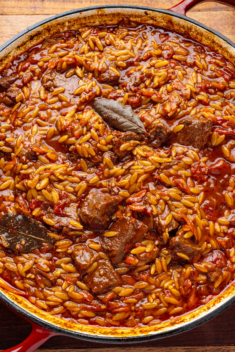 Beef Giouvetsi (Braised Beef and Orzo) Beef Giouvetsi (Braised Beef and Orzo)