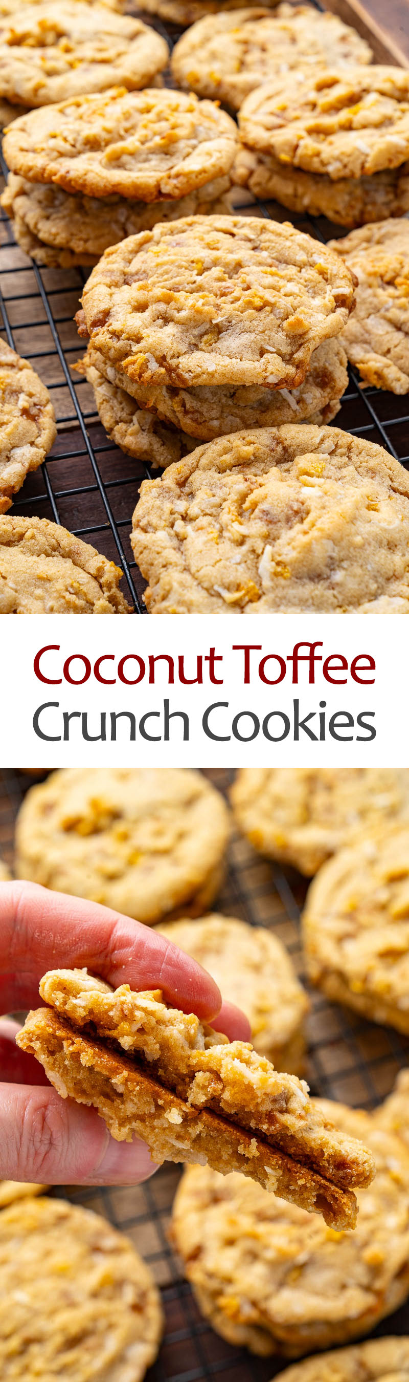 Coconut Toffee Crunch Cookies Coconut Toffee Crunch Cookies