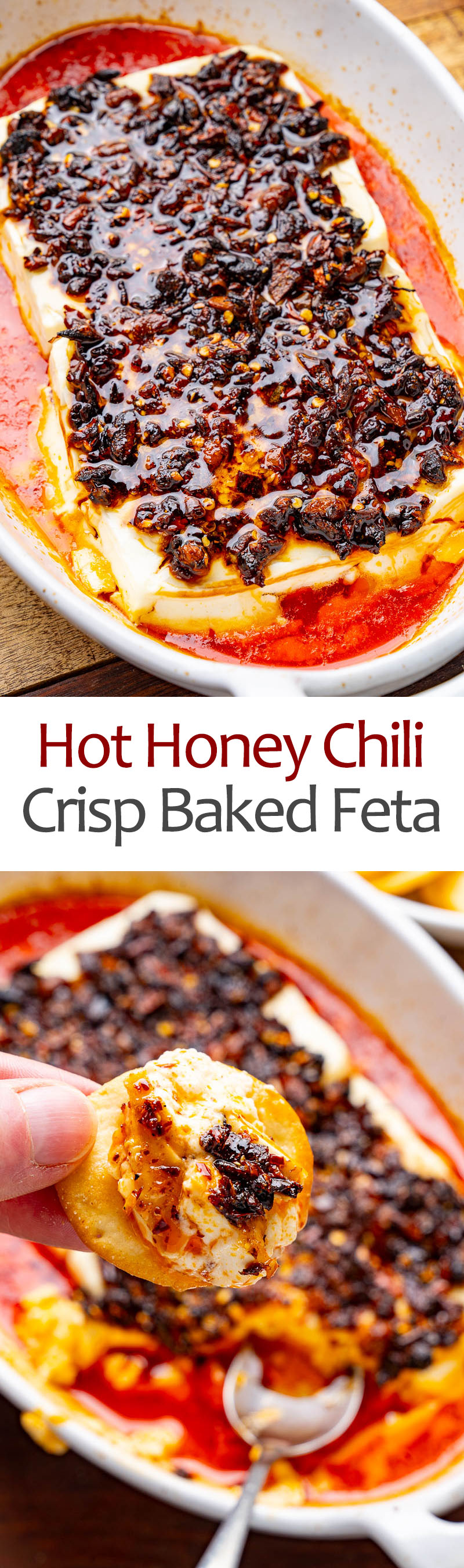 Hot Honey Chili Crisp Baked Feta Hot Honey Chili Crisp Baked Feta
