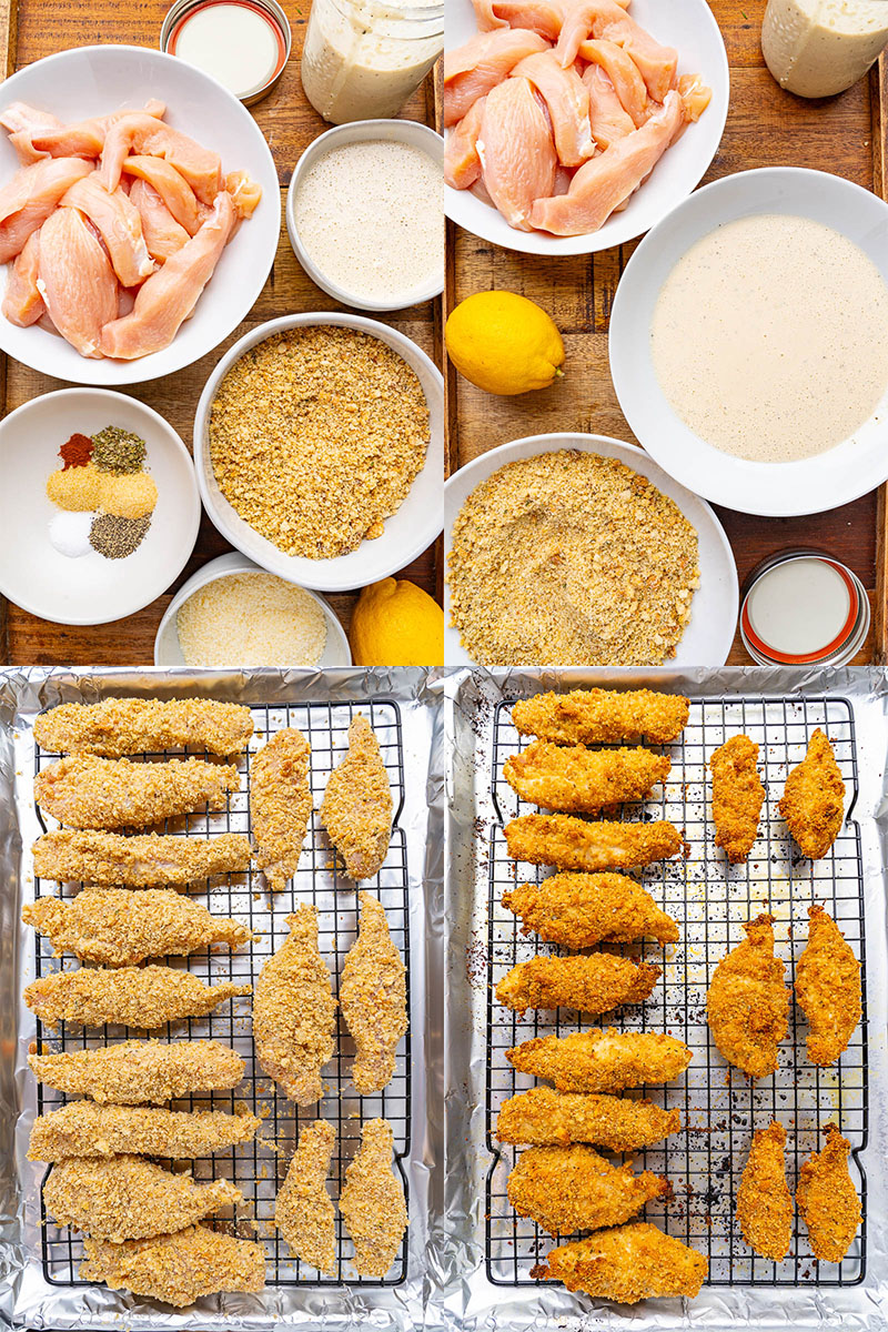 Crispy Baked Caesar Chicken Strips Crispy Baked Caesar Chicken Strips