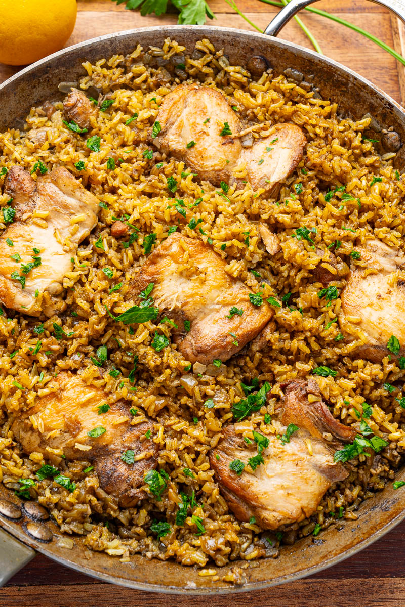 Skillet Chicken Shawarma and Rice Skillet Chicken Shawarma and Rice