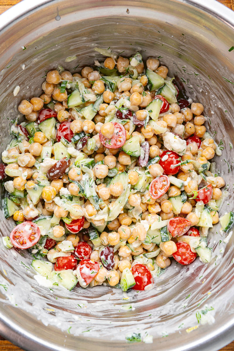 Tzatziki Chickpea Salad Tzatziki Chickpea Salad
