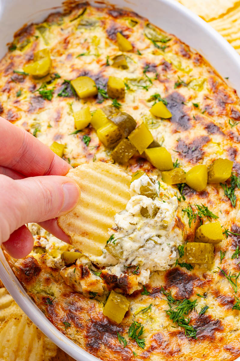 Creamy Ranch Dill Pickle Dip