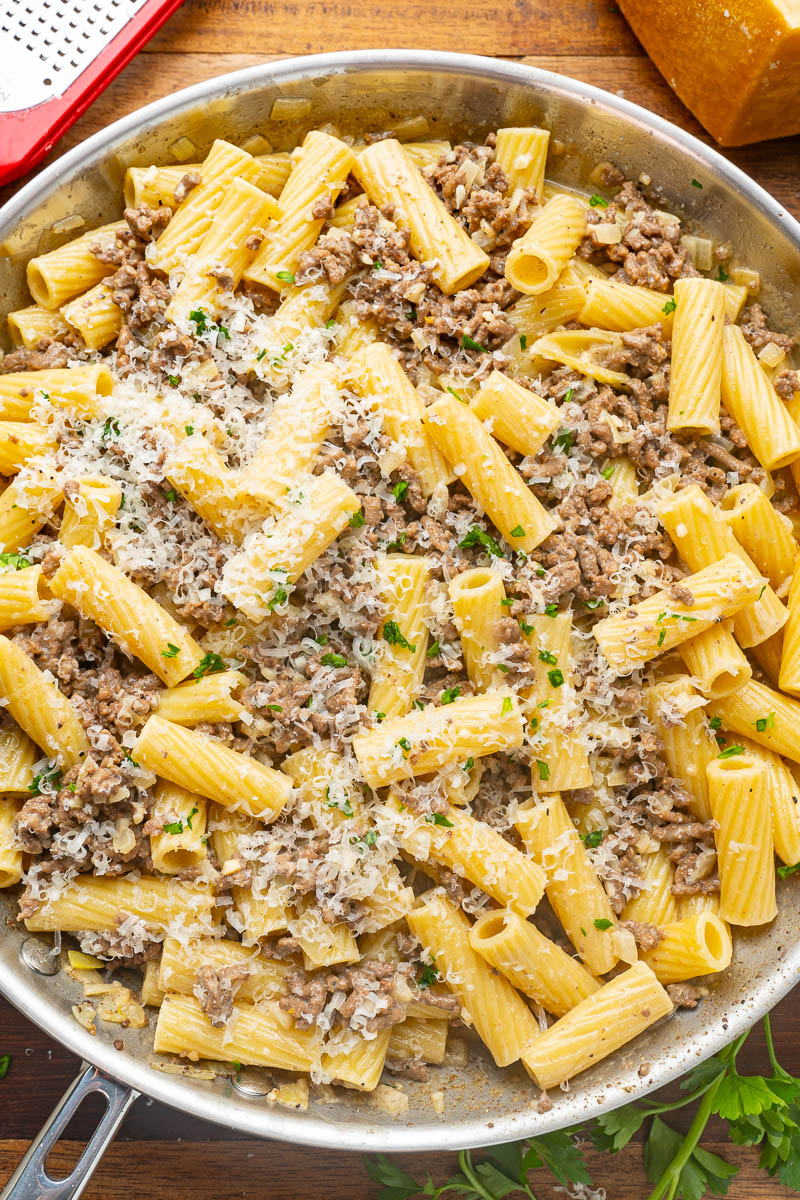 Ground Beef Alfredo Pasta Ground Beef Alfredo Pasta
