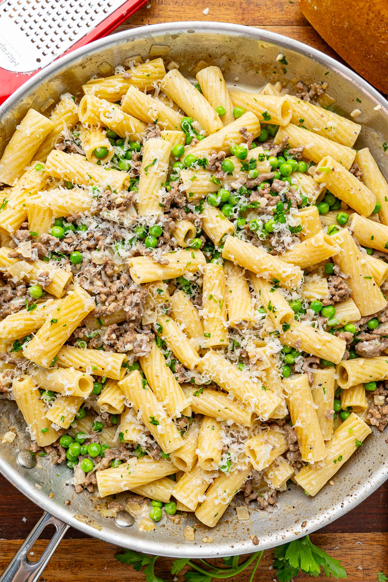 Ground Beef Alfredo Pasta Ground Beef Alfredo Pasta