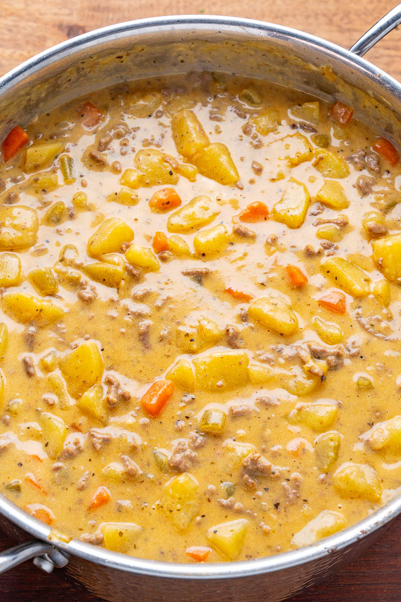 Cheesy Beef and Potato Soup Cheesy Beef and Potato Soup