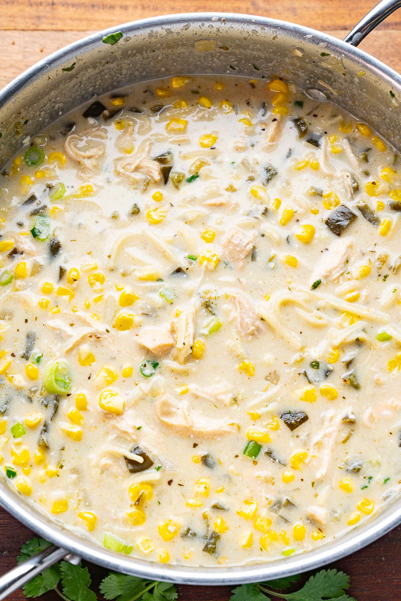 Green Chili Chicken Noodle Soup Green Chili Chicken Noodle Soup