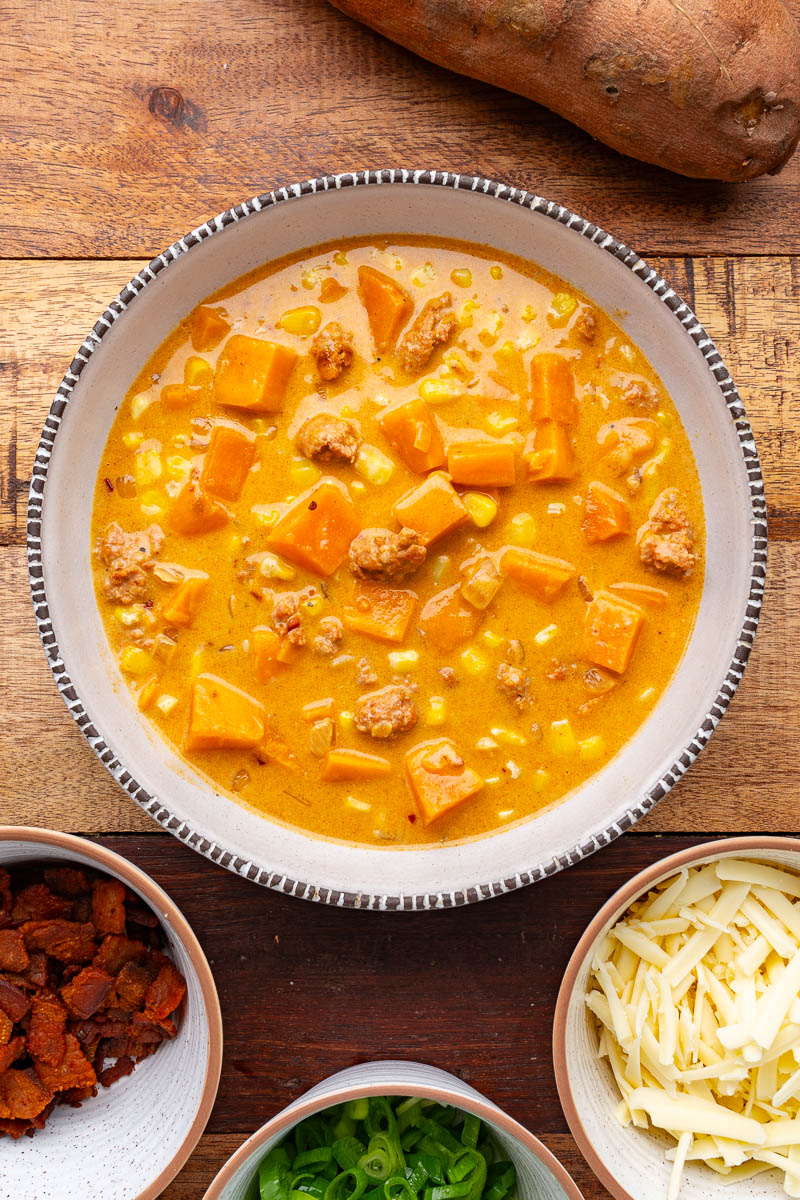 Sweet Potato and Chorizo Chowder Sweet Potato and Chorizo Chowder