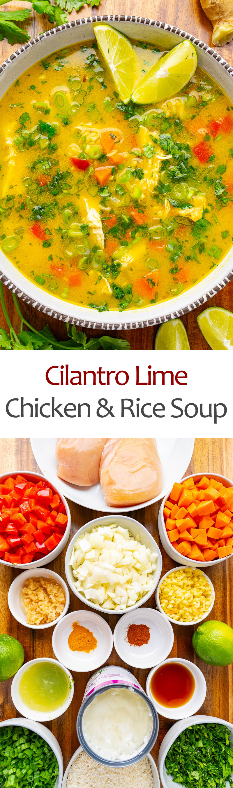 Cilantro Lime Chicken and Rice Soup Cilantro Lime Chicken and Rice Soup